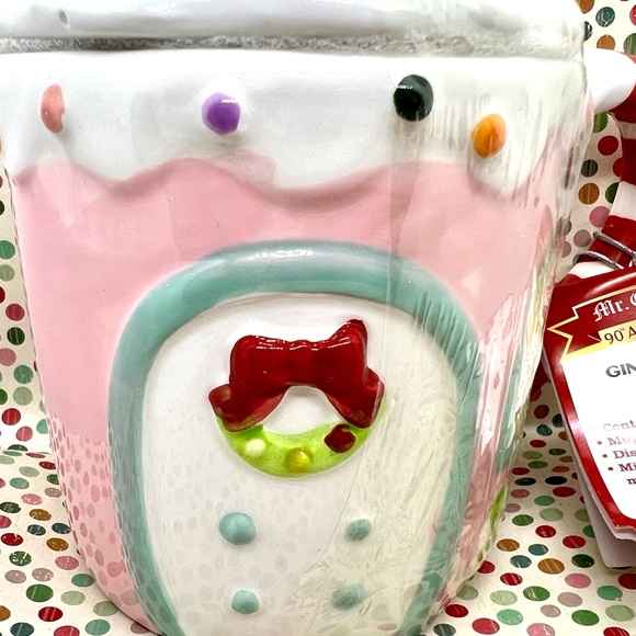 Mr. Christmas Pink Gingerbread House with Snow covered Roof...